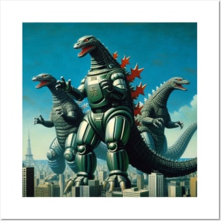 Invasion of the robot dinosaurs Posters and Art